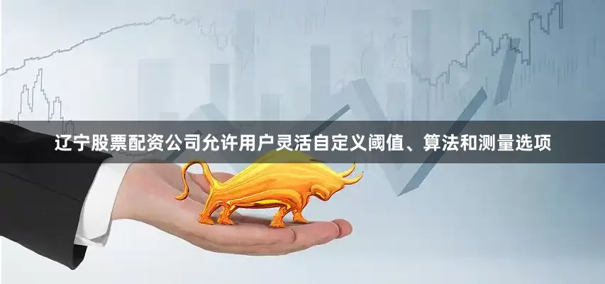 辽宁股票配资公司允许用户灵活自定义阈值、算法和测量选项