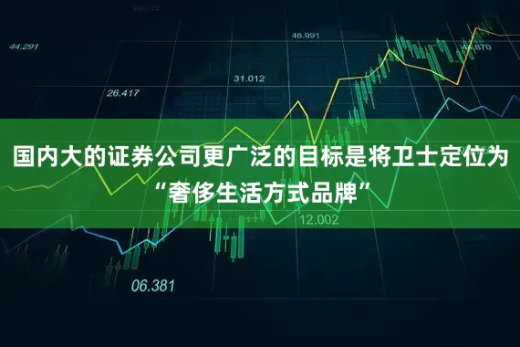 国内大的证券公司更广泛的目标是将卫士定位为“奢侈生活方式品牌”